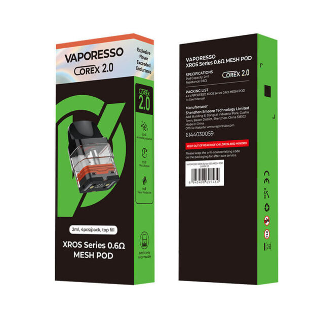 Картриджи Vaporesso Xros Series Corex 2.0 Mesh Pod (2ml)