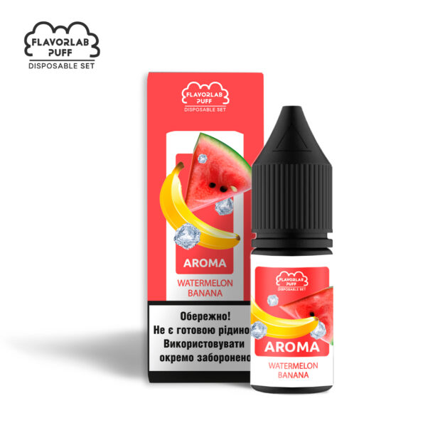 Ароматизатор Flavorlab Disposable Puff Watermelon Banana 10 мл