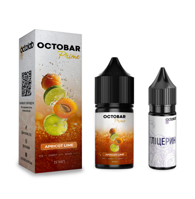 Ароматизатор Octobar Prime Apricot Lime 30 мл