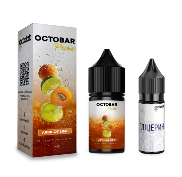 Ароматизатор Octobar Prime Apricot Lime 30 мл