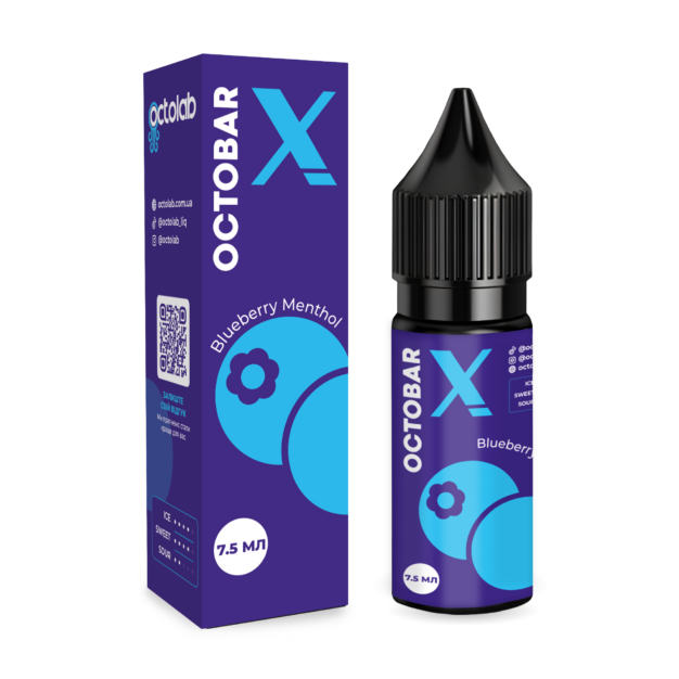 Ароматизатор Octobar X Bluberry Menthol 15ml
