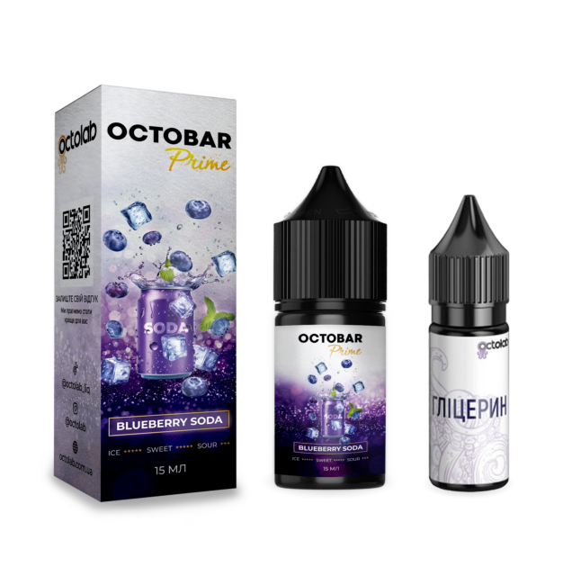 Ароматизатор Octobar Prime Blueberry Soda 30 мл