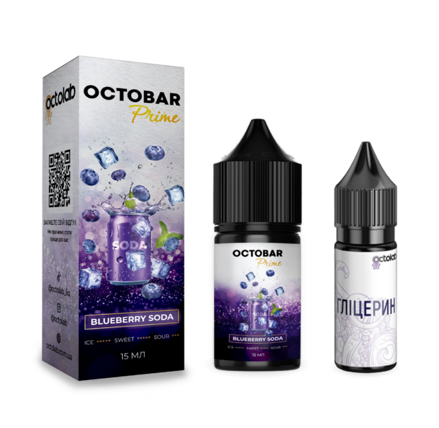 Ароматизатор Octobar Prime Blueberry Soda 30 мл