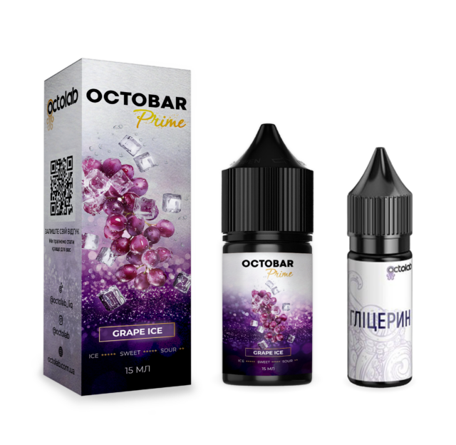 Ароматизатор Octobar Prime Grape Ice 30 мл