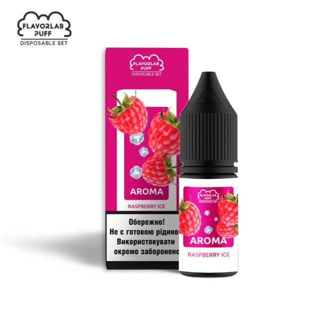 Ароматизатор Flavorlab Disposable Puff Raspberry Ice 10 мл