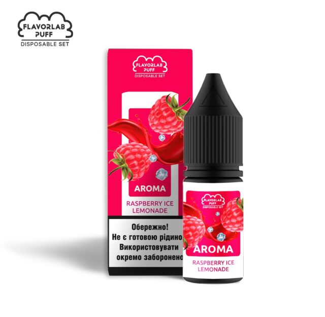 Ароматизатор Flavorlab Disposable Puff Raspberry Ice Lemonade 10 мл
