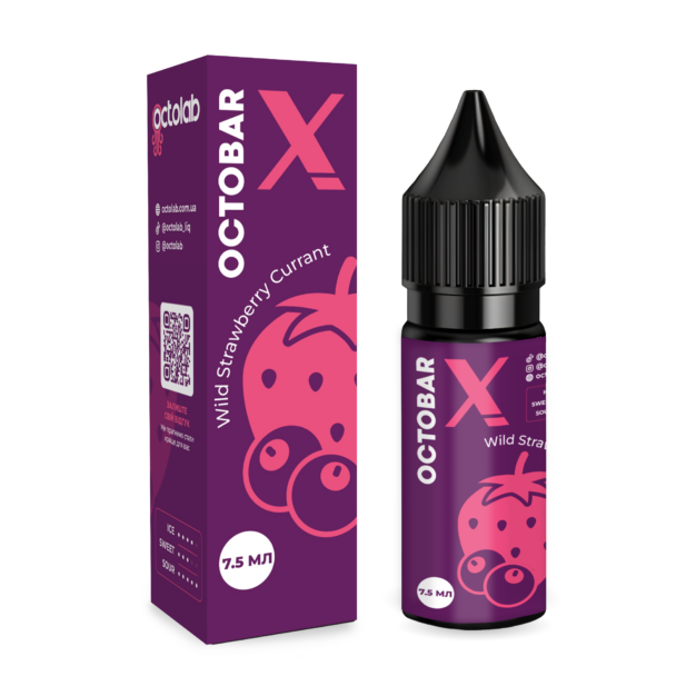 Ароматизатор Octobar X Wild-Strawberry Currant 15ml