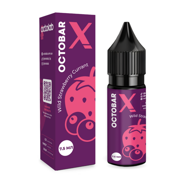 Ароматизатор Octobar X Wild-Strawberry Currant 15ml