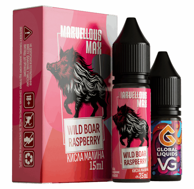 Ароматизатор Marvellous Max Wild Boar Raspberry 15 мл