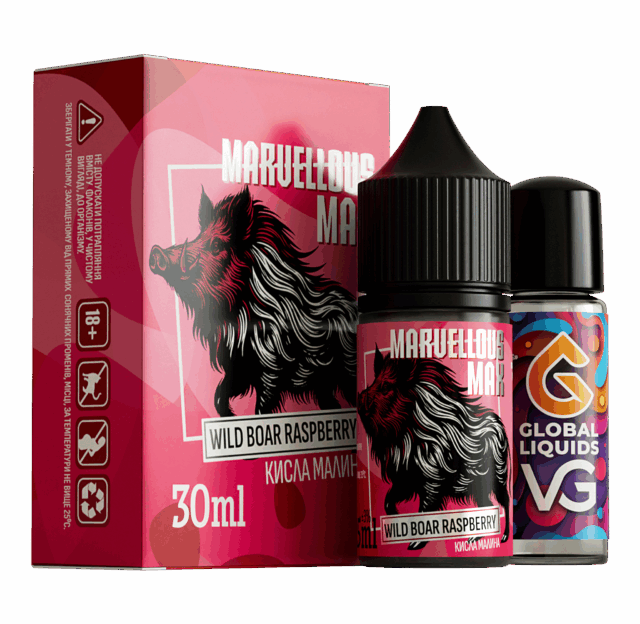 Ароматизатор Marvellous Max Wild Boar Raspberry 30 мл