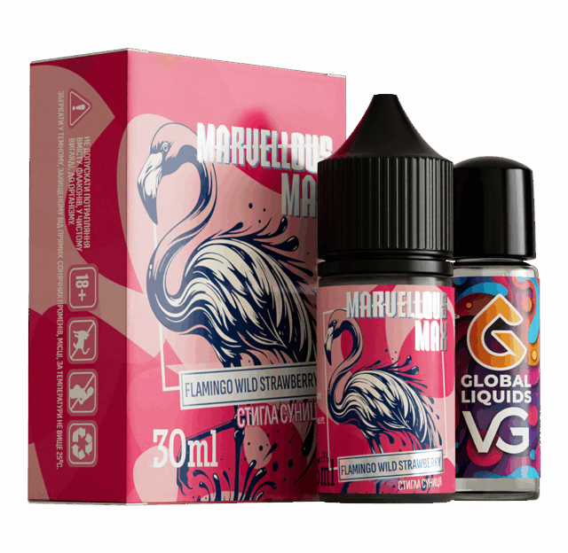 Ароматизатор Marvellous Max Flamingo Wild Strawberry 30 мл