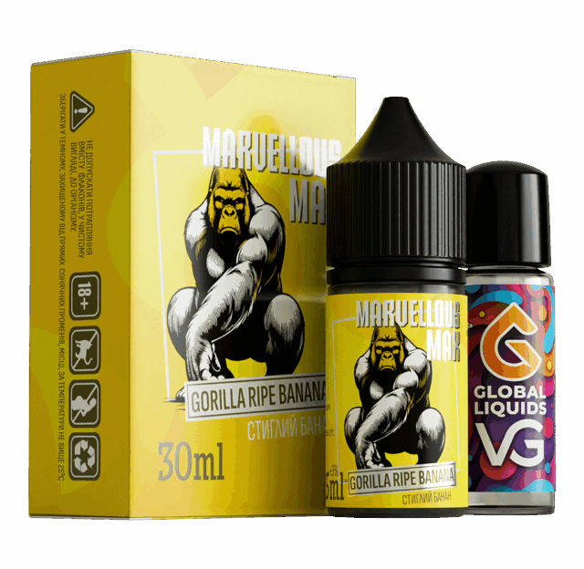 Ароматизатор Marvellous Max Gorilla Ripe Banana 30 мл
