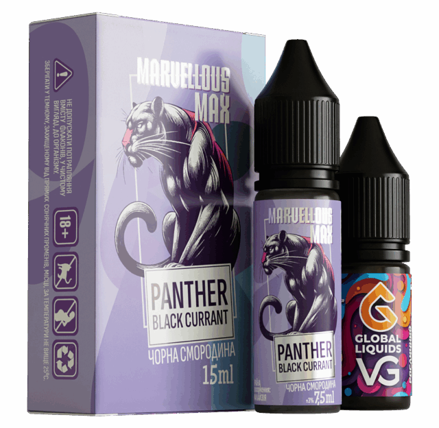 Ароматизатор Marvellous Max Panther Black Currant 15 мл